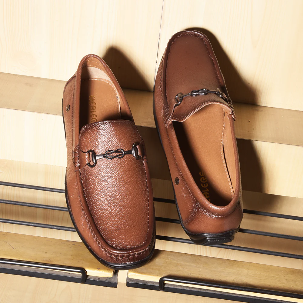 Healers Tan Loafers For Men UVI-19 By Liberty - Image 4