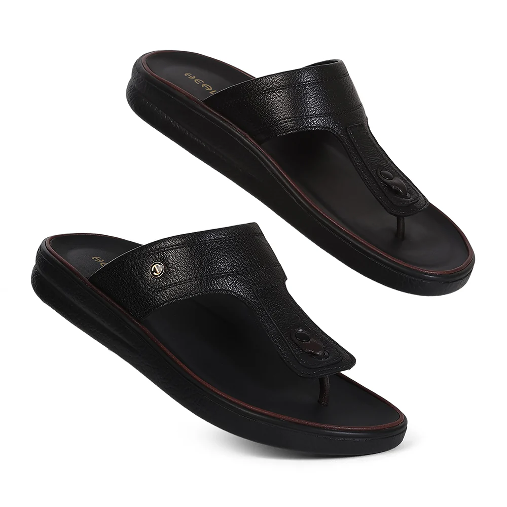 Healers VAL-15 Men's Black Casual Slip-On Slippers - CELEBRATION EDIT Special - Image 6