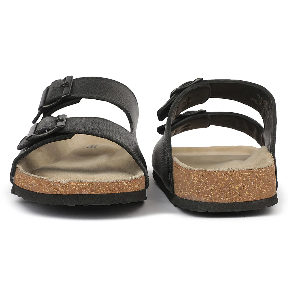 Healers VAL-55 Everyday Comfort Black Casual Slippers for Men By Liberty - Image 7
