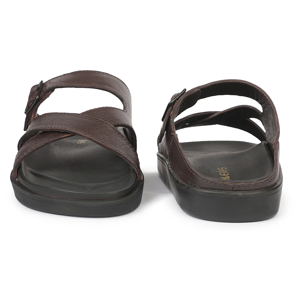 Healers VAL-6 Everyday Comfort Brown Formal Slippers for Men By Liberty - Image 7