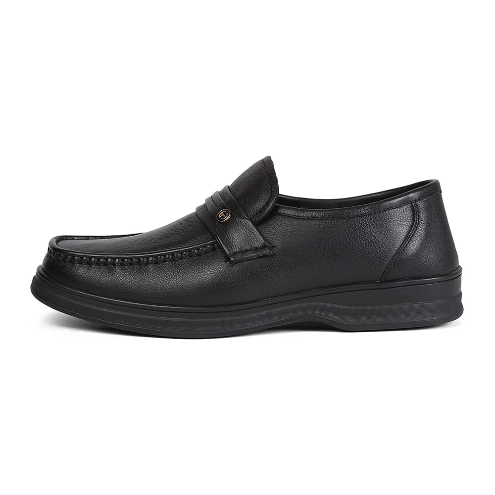 Healers ZQ-BC-M01 Black Casual Non Lacing Slip-on Shoes for Men by Liberty - Image 5