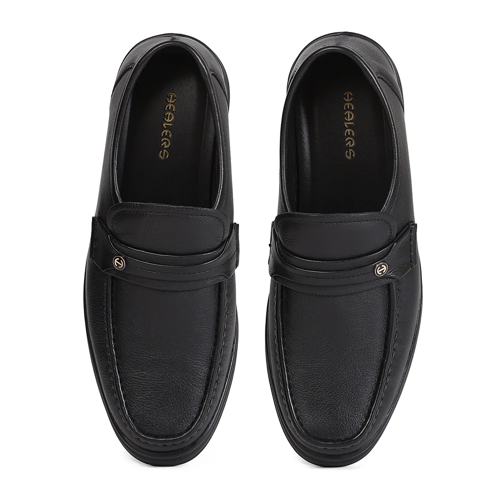 Healers ZQ-BC-M01 Black Casual Non Lacing Slip-on Shoes for Men by Liberty - Image 6
