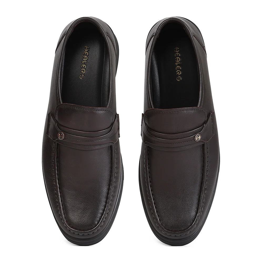 Healers ZQ-BC-M01 Dark Brown Casual Non Lacing Slip-on Shoes for Men by Liberty - Image 6