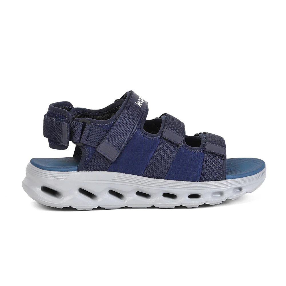 Leap7X AIRFLOW-S2 Men's Navy Blue Casual Sandals - Velcro Closure with Airflow Outsoles - Image 2