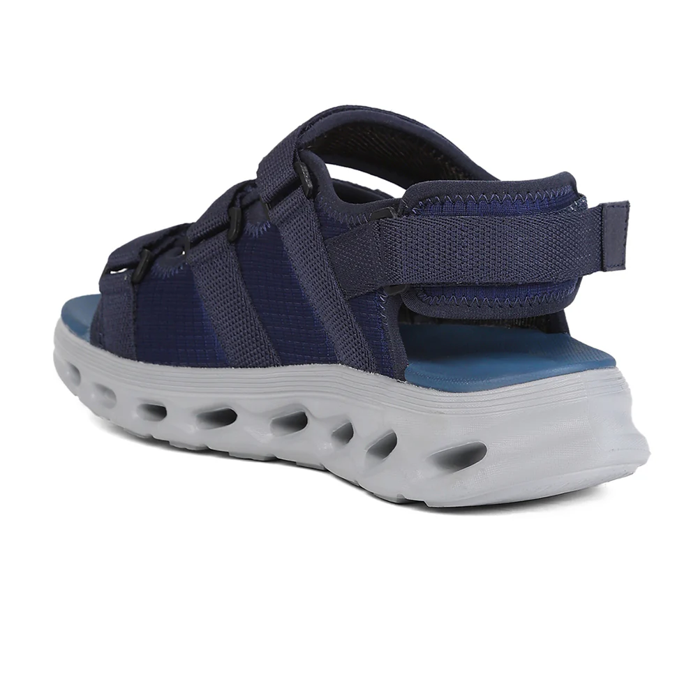 Leap7X AIRFLOW-S2 Men's Navy Blue Casual Sandals - Velcro Closure with Airflow Outsoles - Image 3