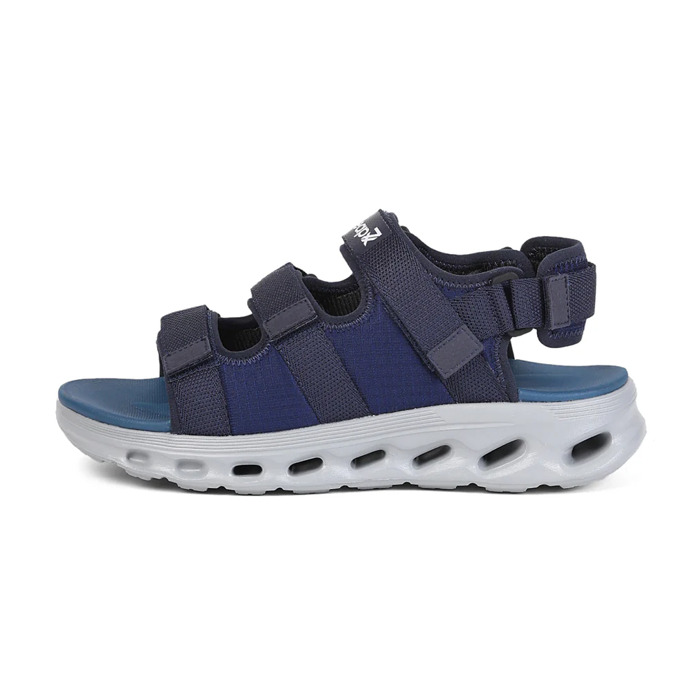 Leap7X AIRFLOW-S2 Men's Navy Blue Casual Sandals - Velcro Closure with Airflow Outsoles - Image 5