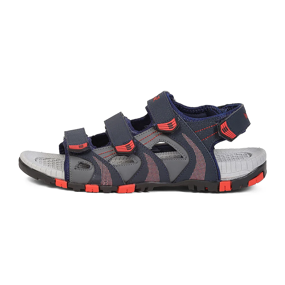Leap7X ALBERT-1 Navy Blue Sports Velcro Sandals for Men by Liberty - Image 5