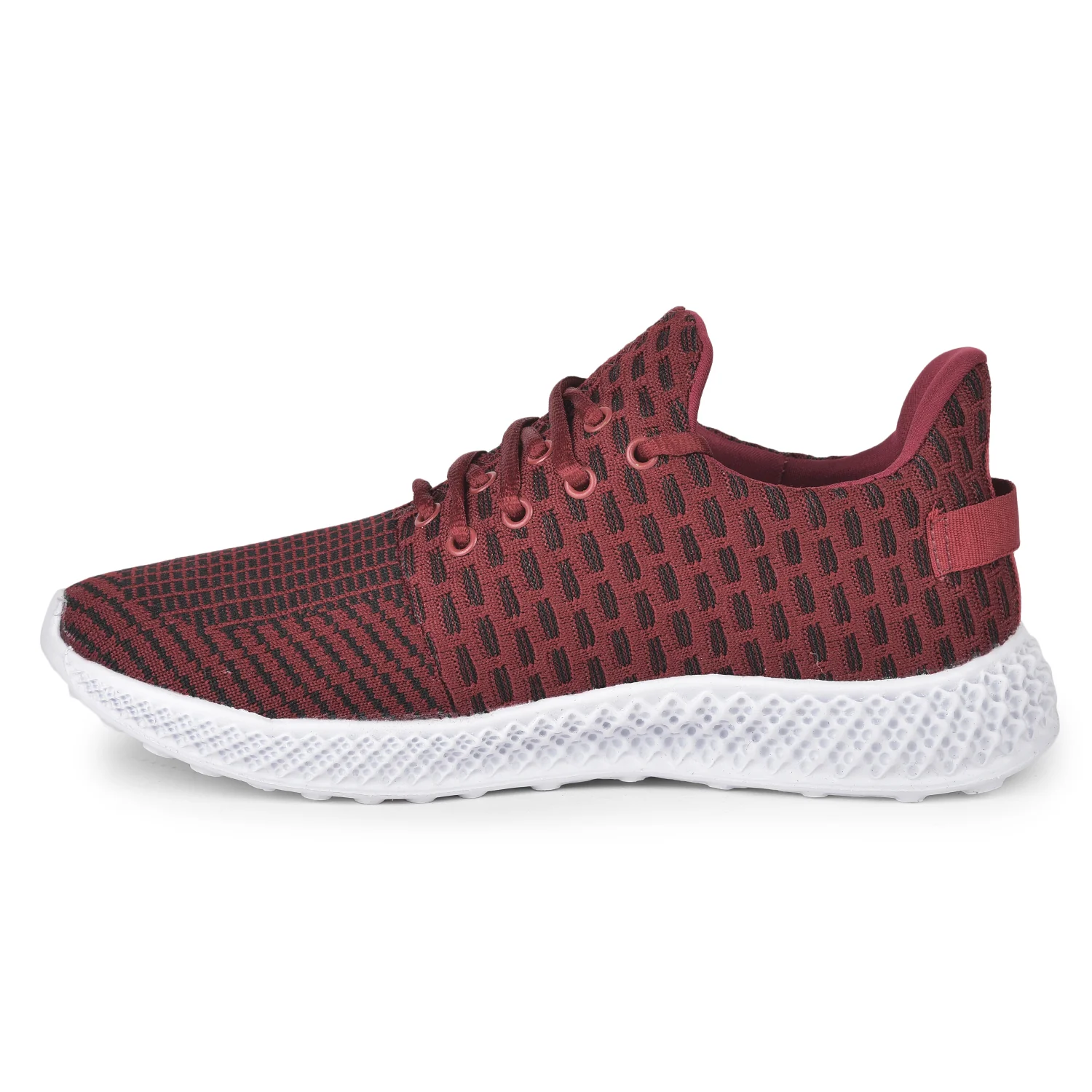 Leap7X ASTON-2 Maroon Sports Lacing Running Shoes for Men by Liberty - Image 6