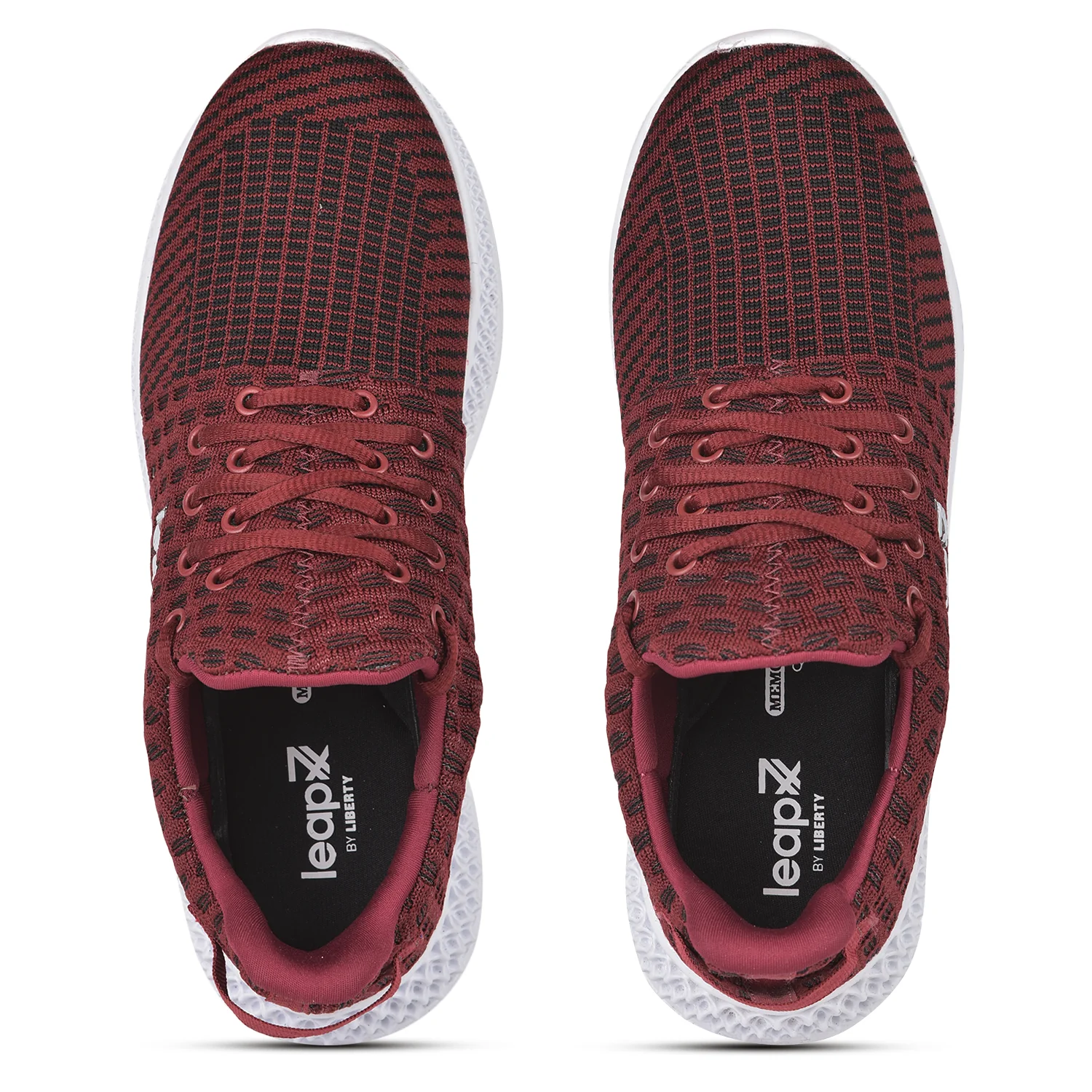 Leap7X ASTON-2 Maroon Sports Lacing Running Shoes for Men by Liberty - Image 8