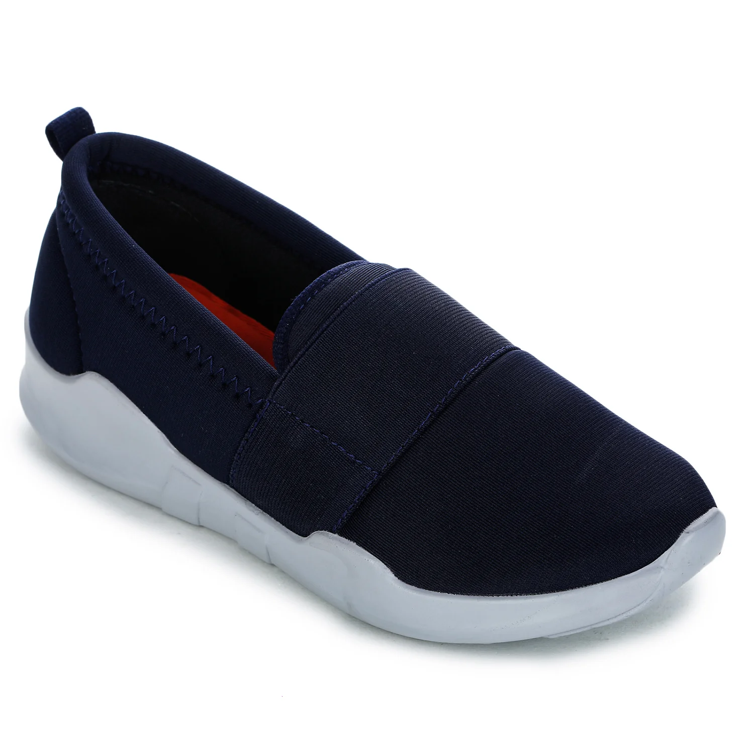 Leap7X AVILA-10 Navy Blue Sports Non Lacing Walking Shoes for Women by Liberty