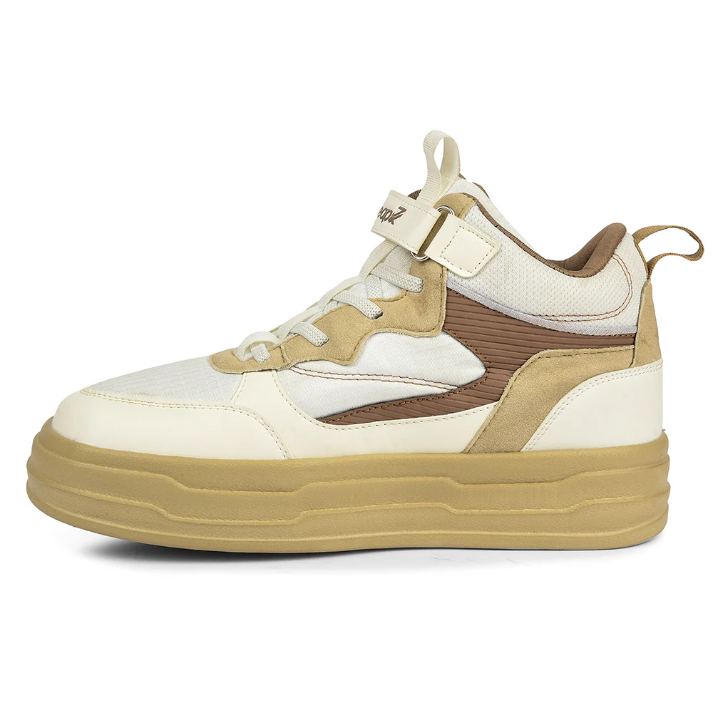 Leap7x Beige Sporty Casual Lacing Sneakers For Women STYLO-10 By Liberty - Image 3
