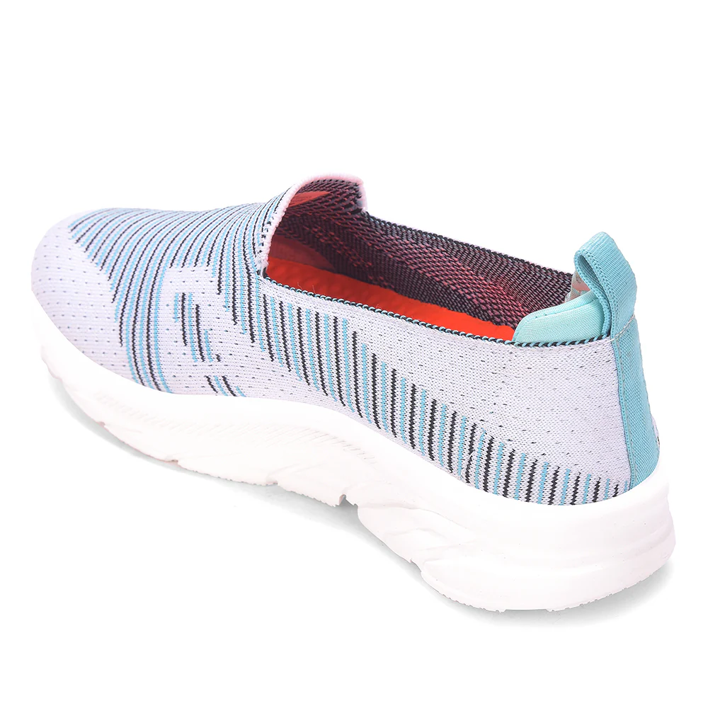 LEAP7X BELASTAR-E Grey Casual Non Lacing Walking Shoes for Women by Liberty - Image 4