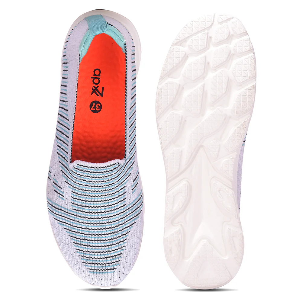 LEAP7X BELASTAR-E Grey Casual Non Lacing Walking Shoes for Women by Liberty - Image 5
