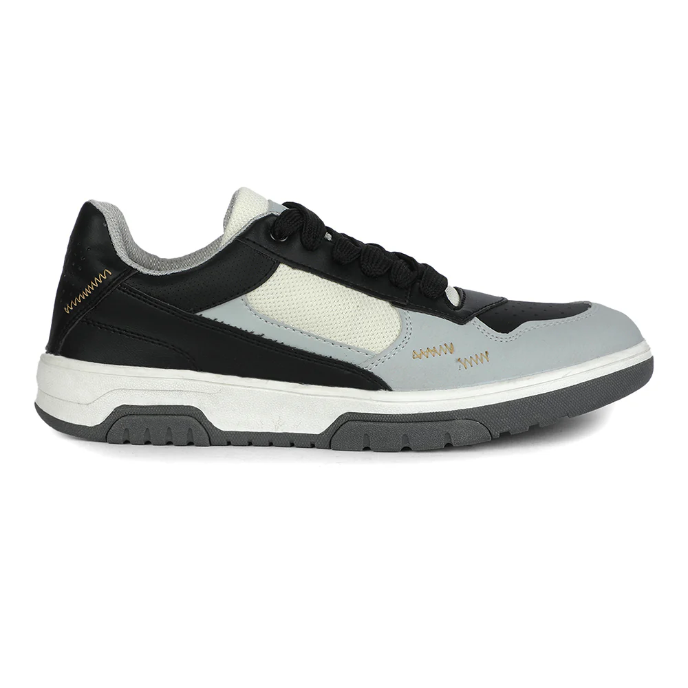LEAP7X Black Casual Lacing Sneakers for Men HIPE by Liberty - Image 4