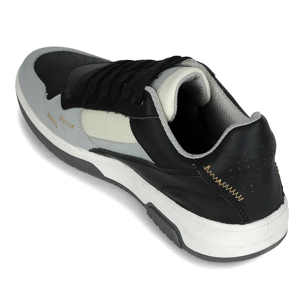 LEAP7X Black Casual Lacing Sneakers for Men HIPE by Liberty - Image 5