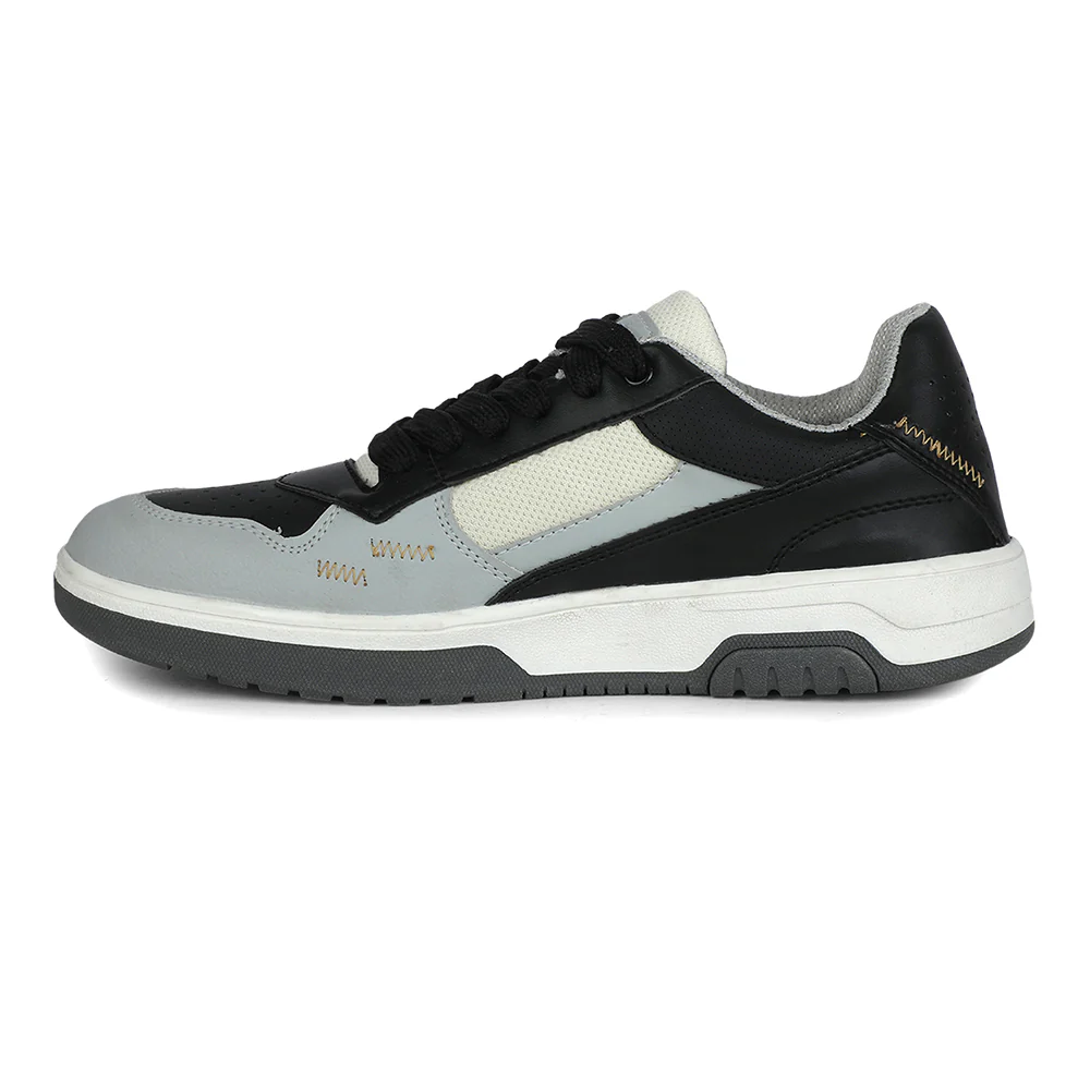 LEAP7X Black Casual Lacing Sneakers for Men HIPE by Liberty - Image 8