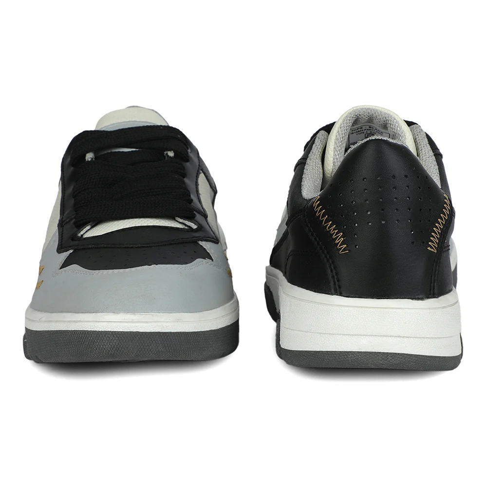 LEAP7X Black Casual Lacing Sneakers for Men HIPE by Liberty - Image 9
