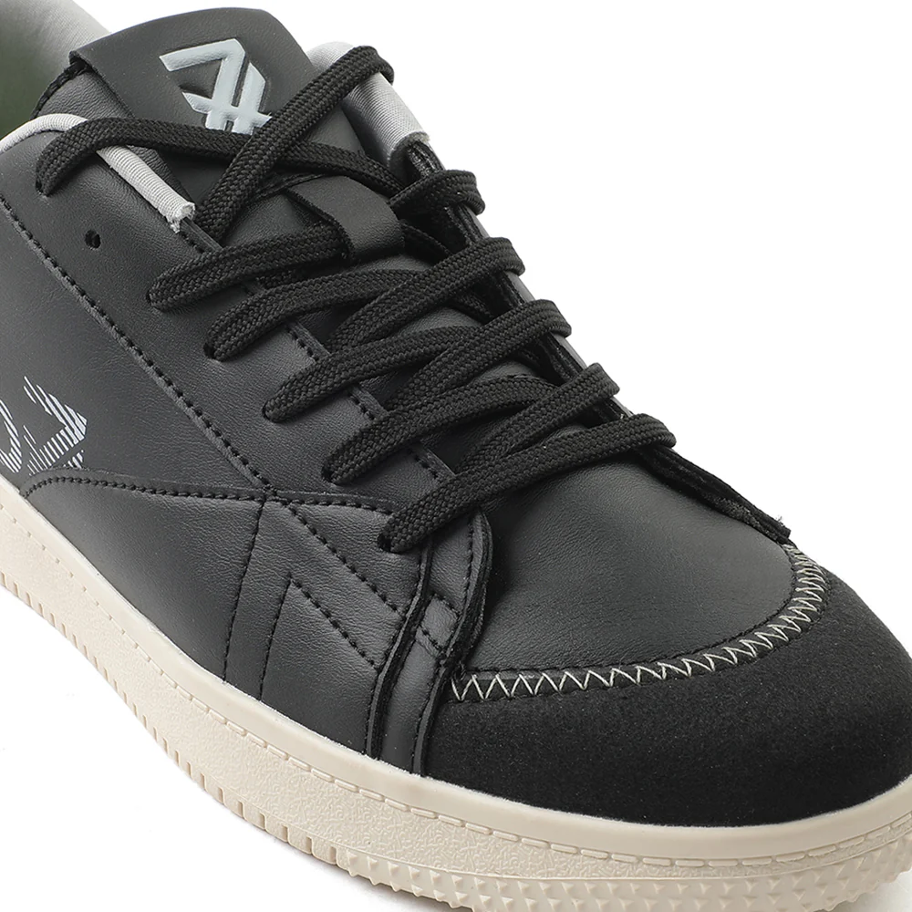 Leap7x Black Casual Lacing Sneakers Shoes For Men NEXTER-1E By Liberty - Image 5