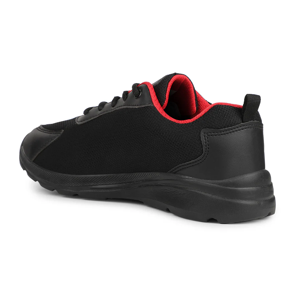 Leap7x Black Casual Non Lacing Shoes For Kids TRAVEL 2L By Liberty - Image 4