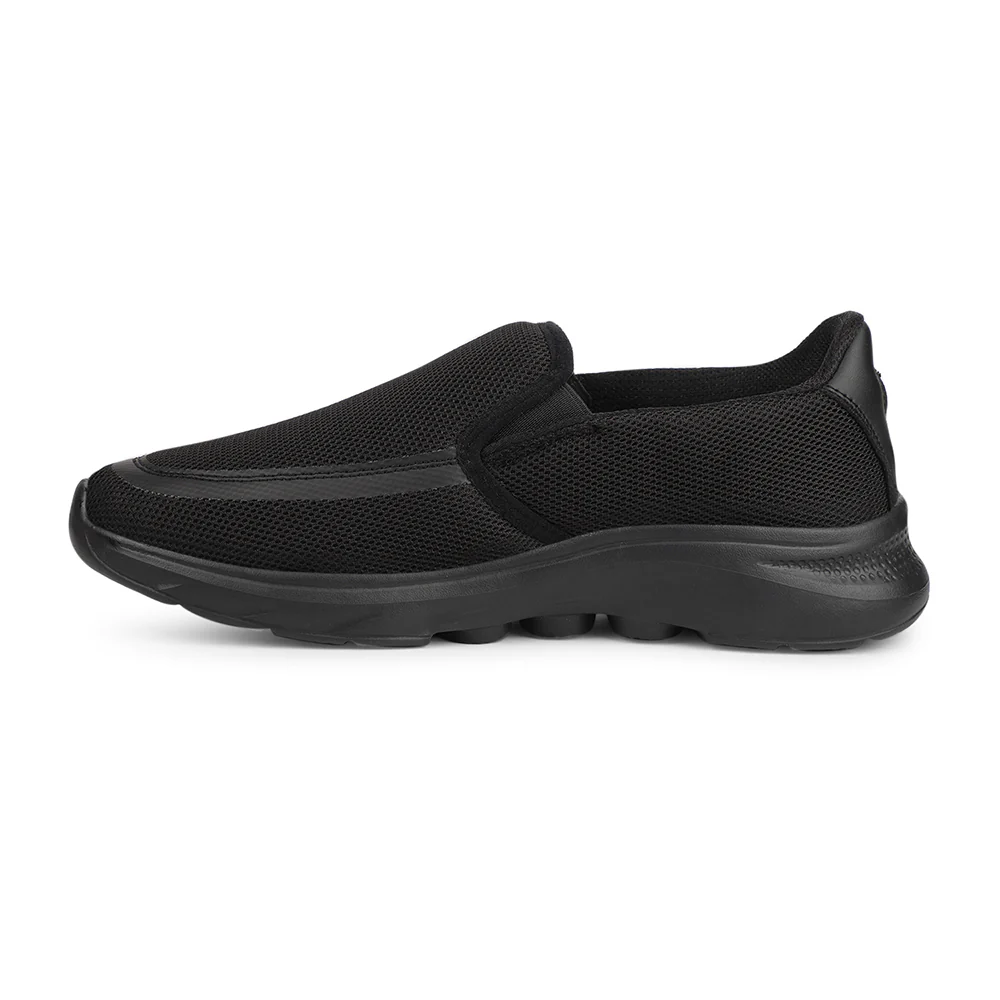 Leap7x Black Casual Non Lacing Shoes For Men DENIS-1 By Liberty - Image 3