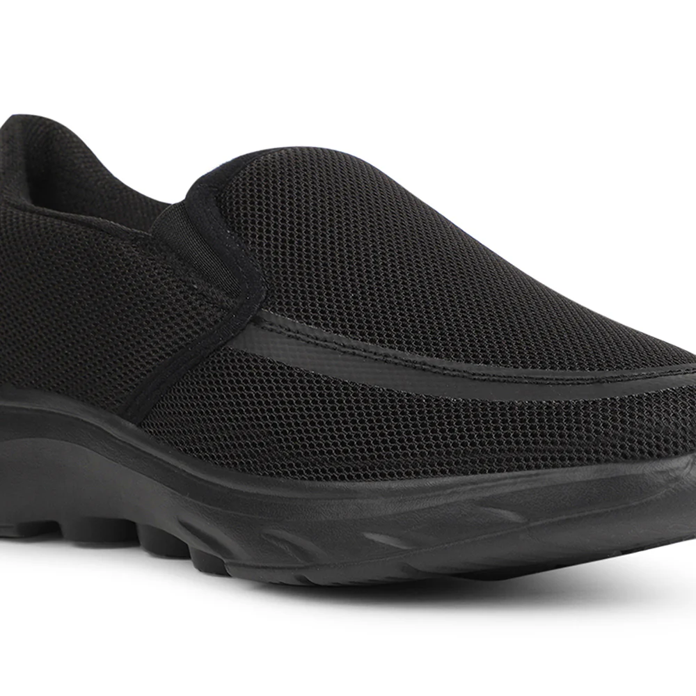 Leap7x Black Casual Non Lacing Shoes For Men DENIS-1 By Liberty - Image 4