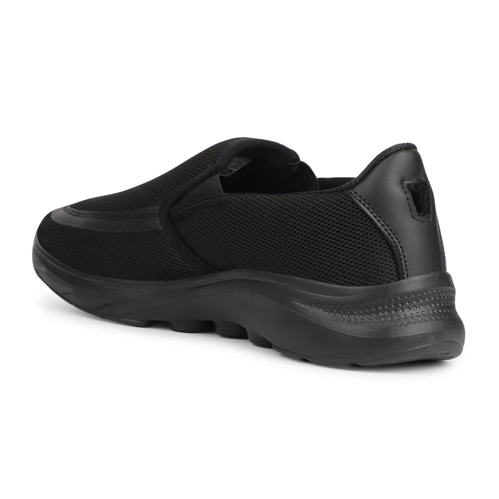 Leap7x Black Casual Non Lacing Shoes For Men DENIS-1 By Liberty - Image 5