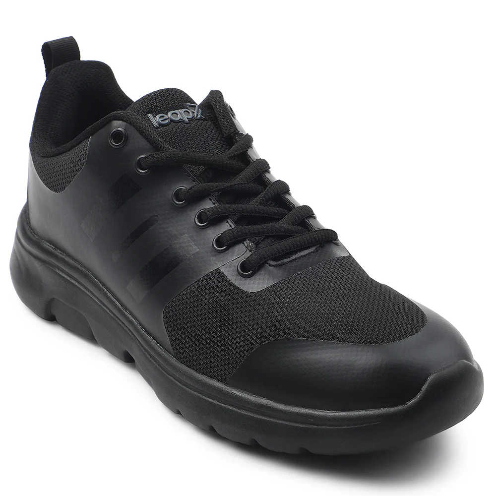 Leap7x Black Lacing Casual / School Shoes For Men TRIVSKO-2E By Liberty