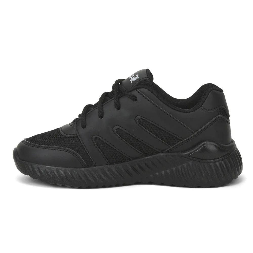Leap7x Black Lacing Uniform School Shoes For Kids NITSCHO-1L By Liberty - Image 3