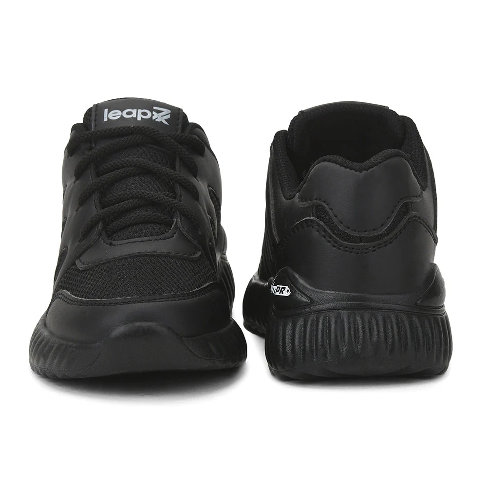 Leap7x Black Lacing Uniform School Shoes For Kids NITSCHO-1L By Liberty - Image 4