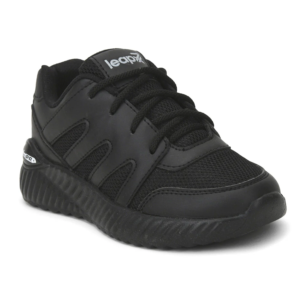 Leap7x Black Lacing Uniform School Shoes For Kids NITSCHO-1L By Liberty - Image 7