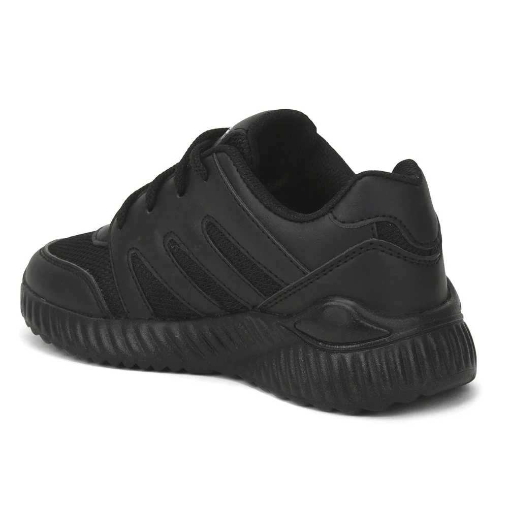 Leap7x Black Lacing Uniform School Shoes For Kids NITSCHO-1L By Liberty - Image 8