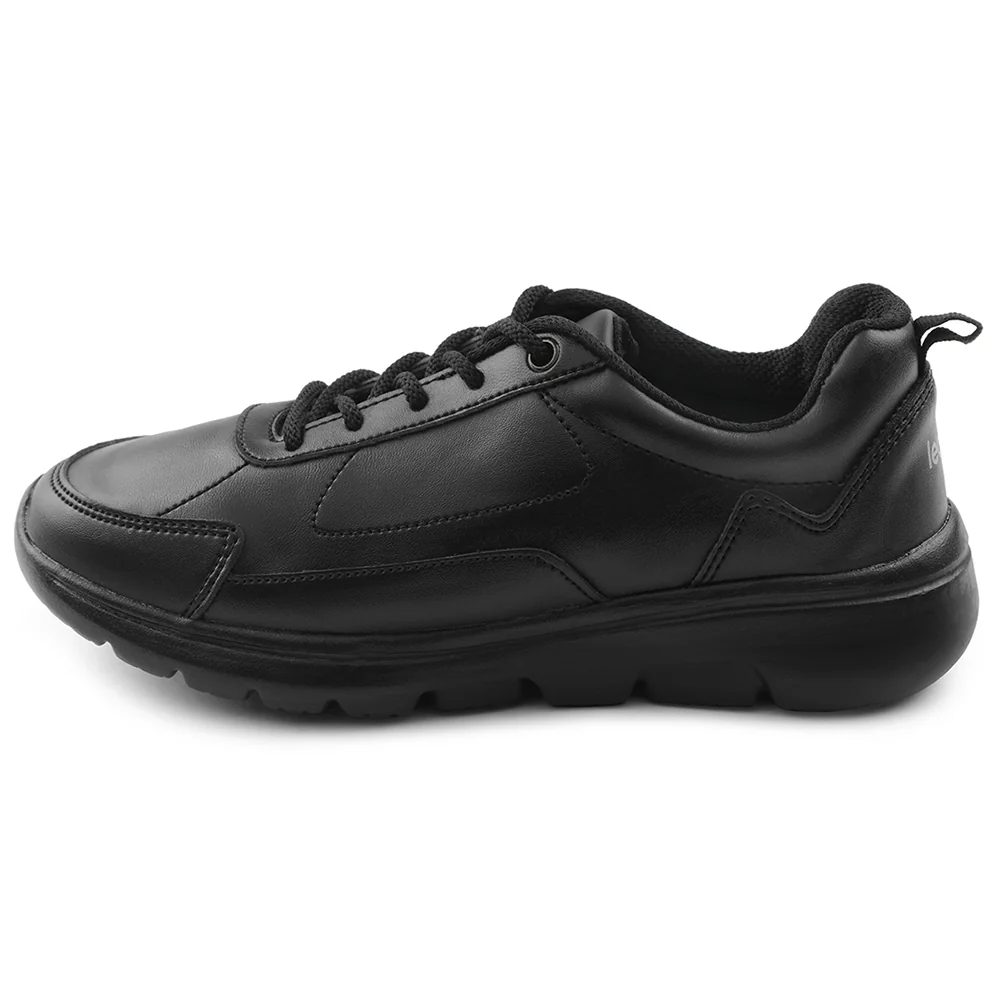 Leap7x Black Lacing Uniform School Shoes For Kids SCHLSTAR-L By Liberty - Image 3