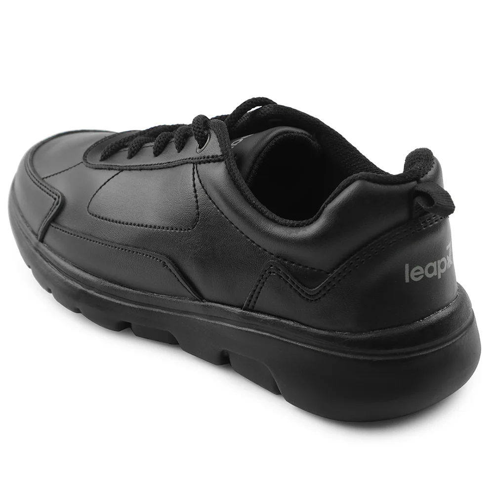 Leap7x Black Lacing Uniform School Shoes For Kids SCHLSTAR-L By Liberty - Image 8