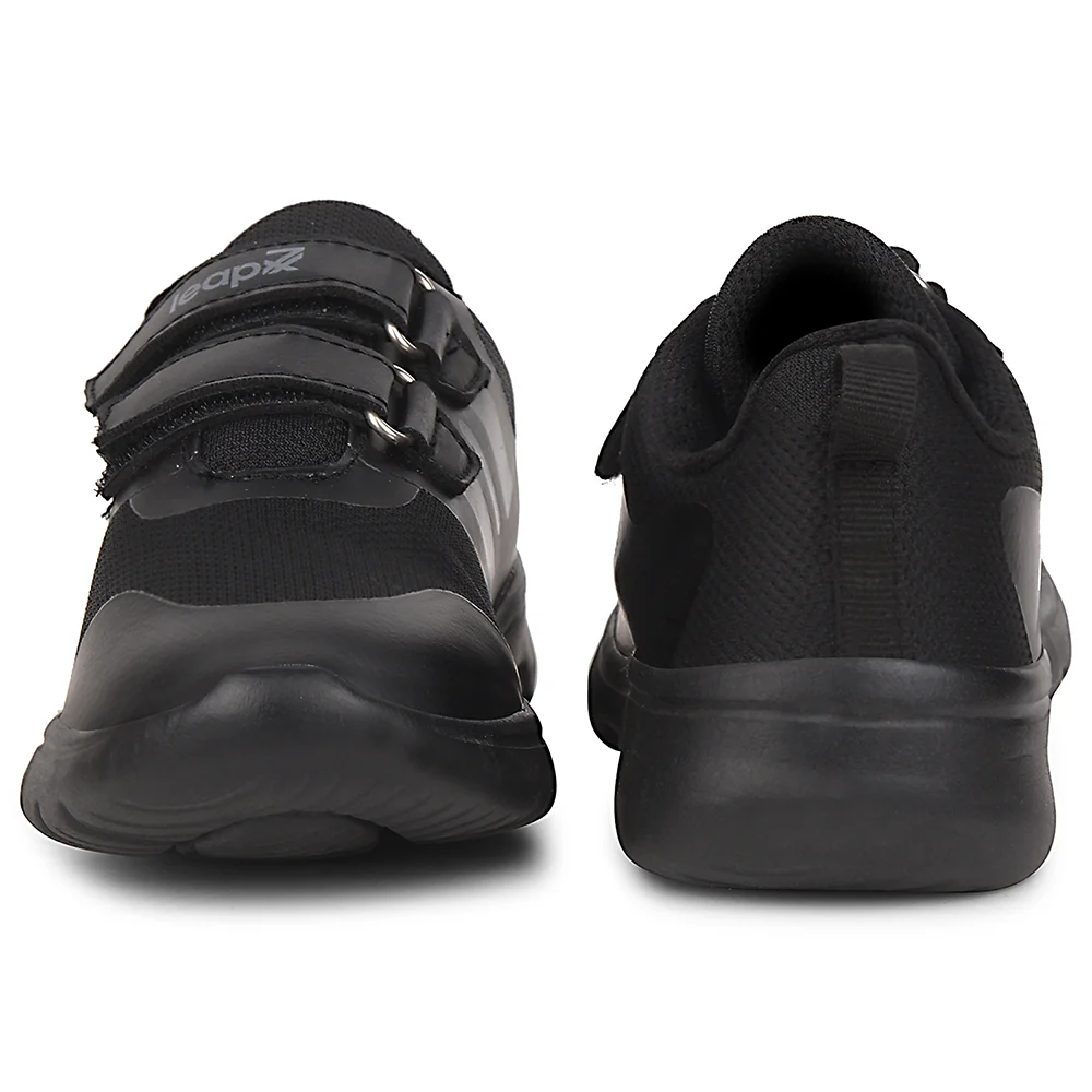Leap7x Black Non Lacing Uniform School Shoes For Kids TRIVSKO-2E By Liberty - Image 6