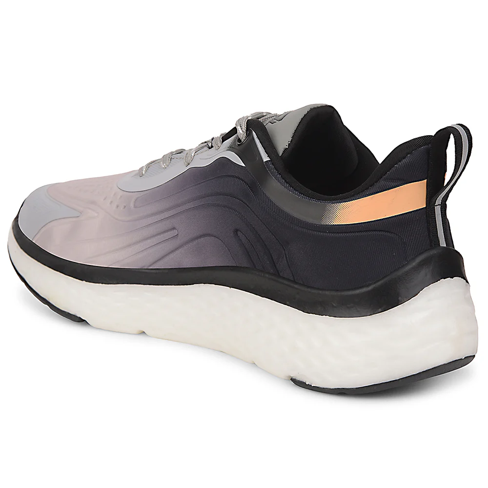 Leap7x Black Sports Lacing Running Shoes For Men NITRUN-10 By Liberty - Image 4