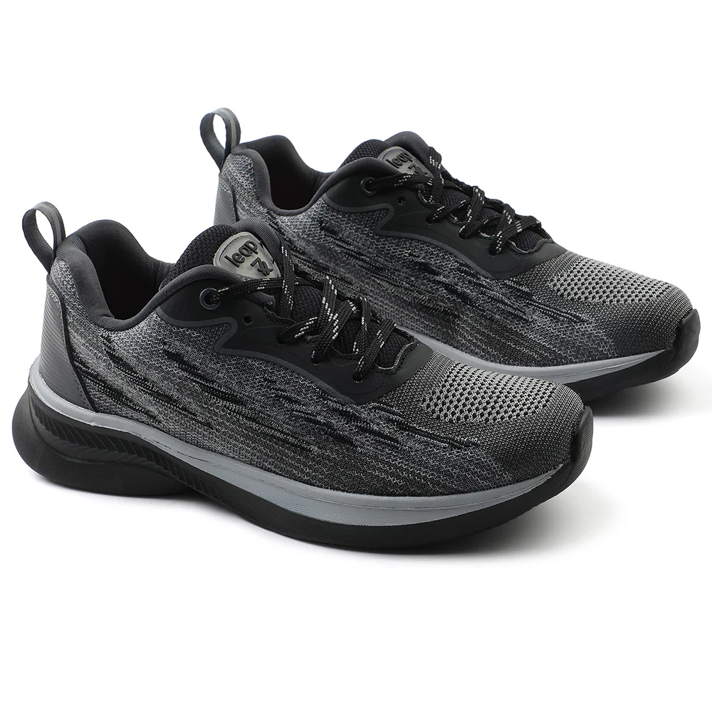 Leap7x Black Sports Lacing Running Shoes For Women MANTIS By Liberty - Image 5