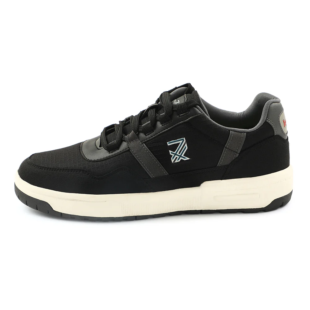 Leap7x Black Sports Lacing Walking Shoes For Men NEXTER-3E By Liberty - Image 3