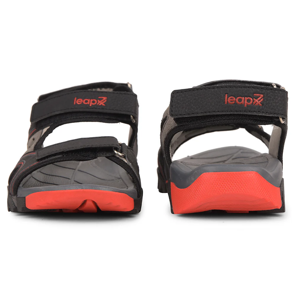 Leap7x Black Sporty Casual Sandal For Men ALBANIA-2 By Liberty - Image 6