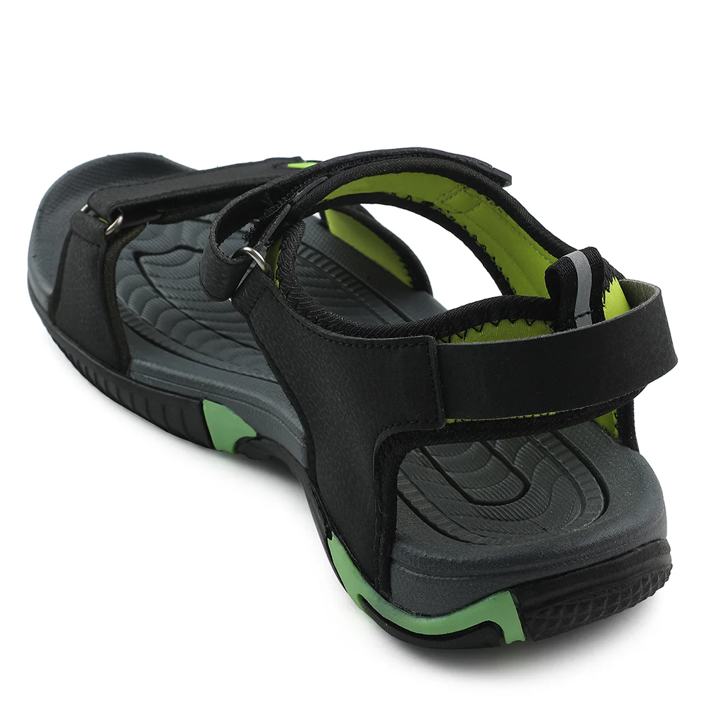 Leap7x Black Sporty Casual Sandal For Men BLAIR-13 By Liberty - Image 4