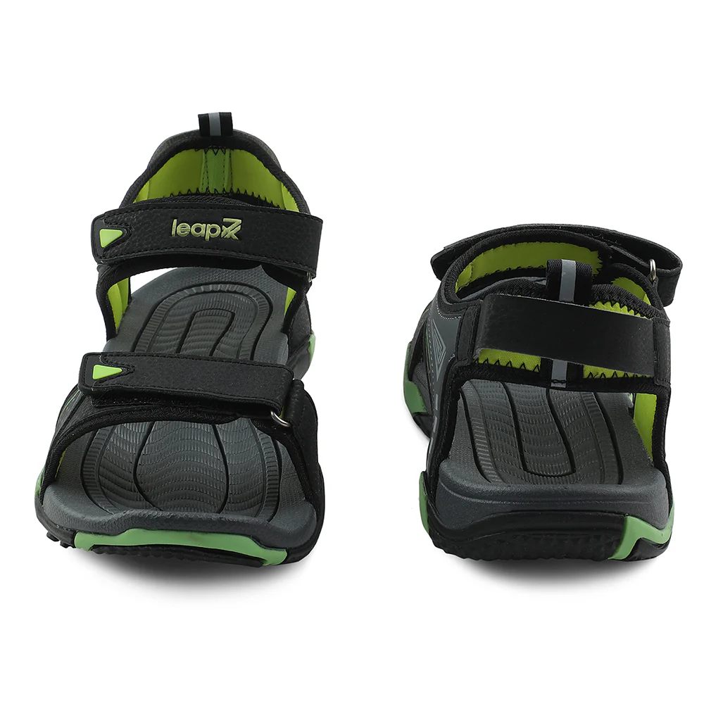 Leap7x Black Sporty Casual Sandal For Men BLAIR-13 By Liberty - Image 6