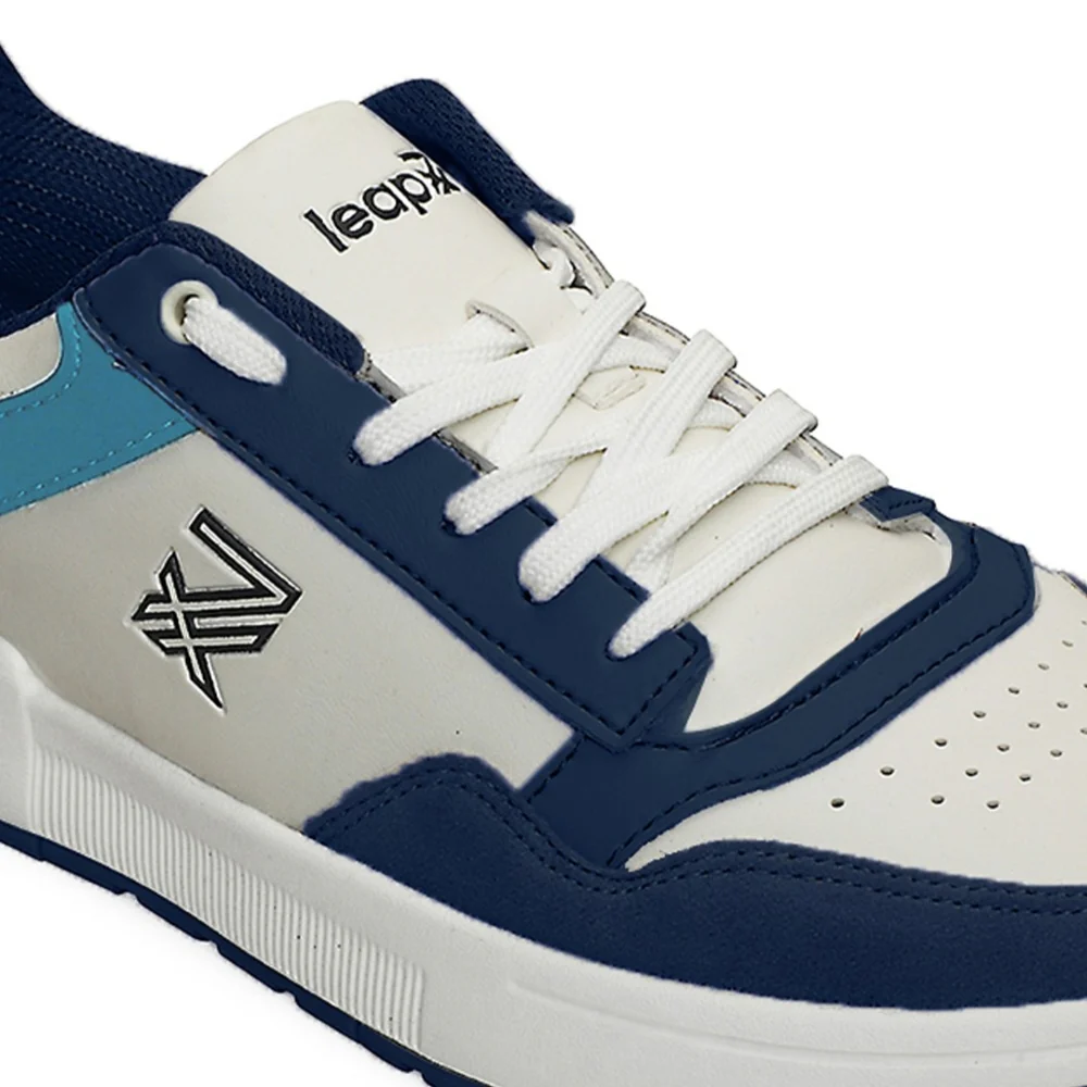 Leap7x Blue Casual Lacing Sneakers For Men AMAZER-10E By Liberty - Image 5