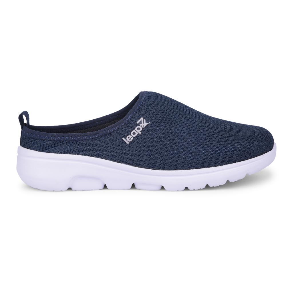 Leap7x Blue Casual Mules For Women EZZIER-L2E By Liberty - Image 2
