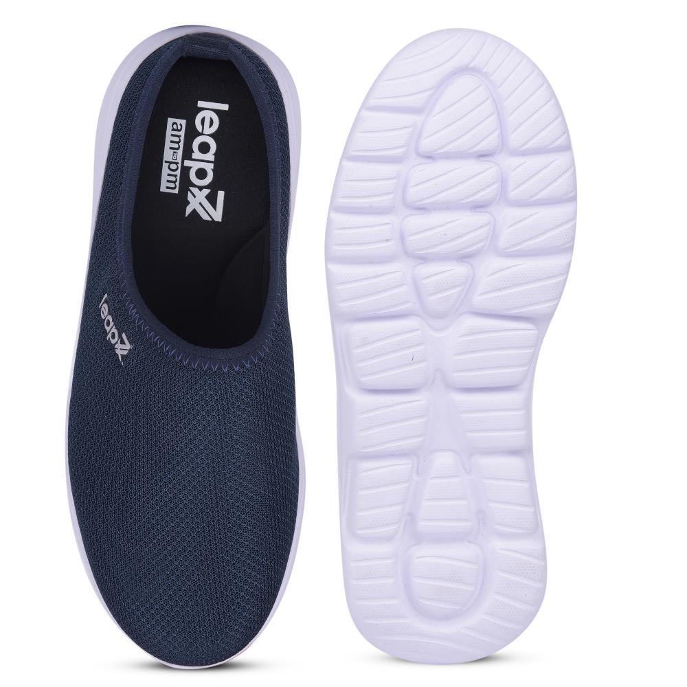 Leap7x Blue Casual Mules For Women EZZIER-L2E By Liberty - Image 5
