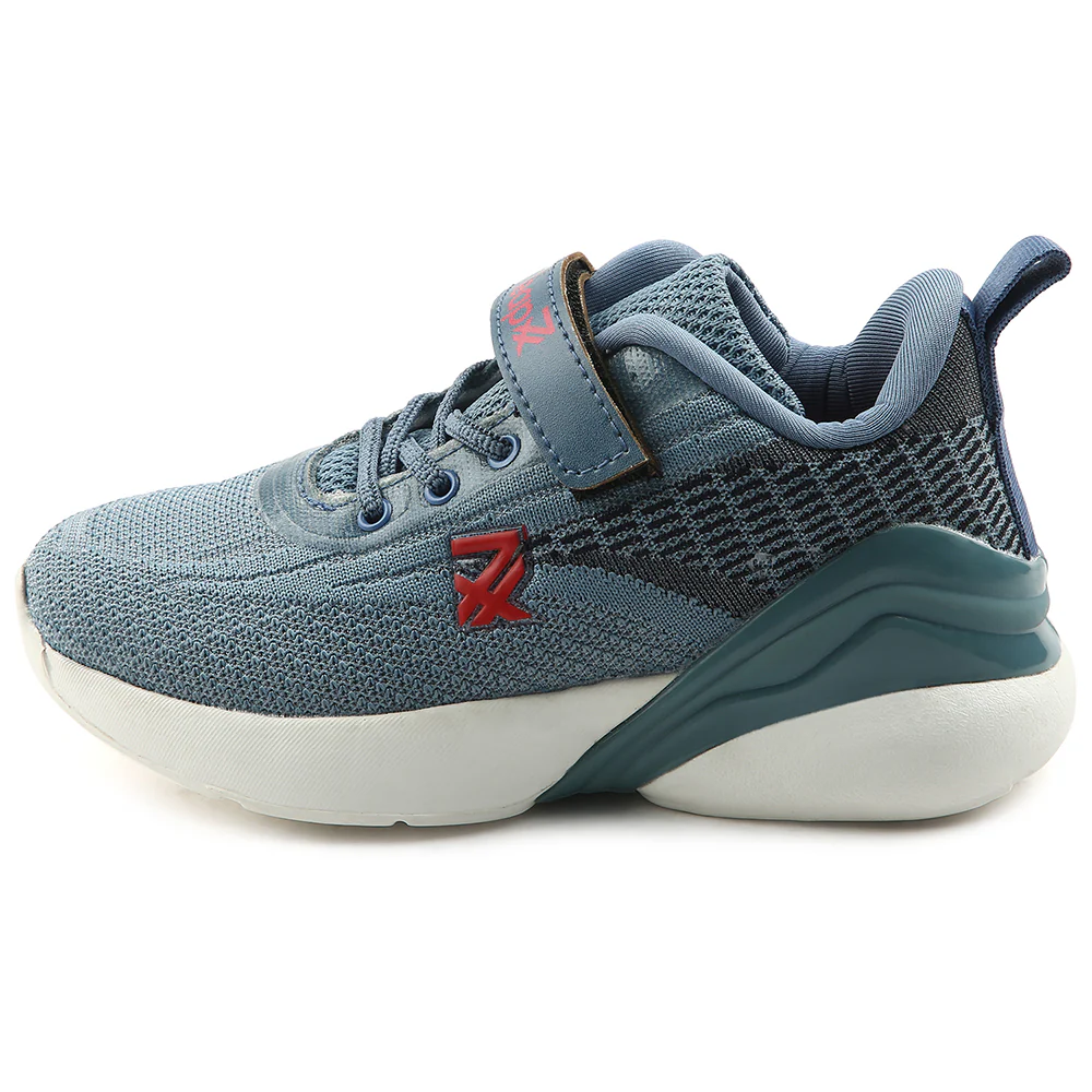 Leap7x Blue Sports Lacing Running Shoes For Kids COVER-02 By Liberty - Image 3