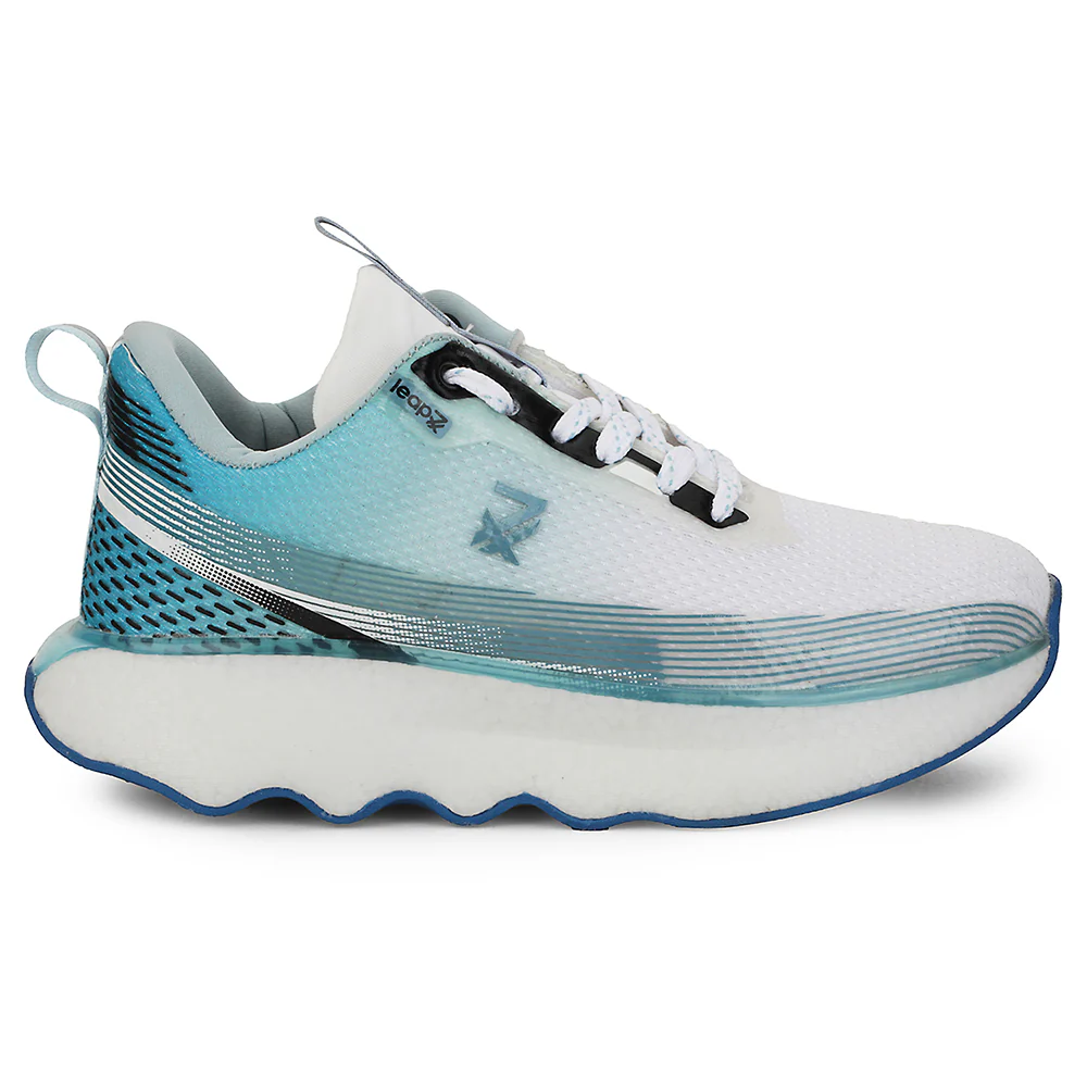 Leap7x Blue Sports Lacing Running Shoes For Men GHD-103 By Liberty - Image 2