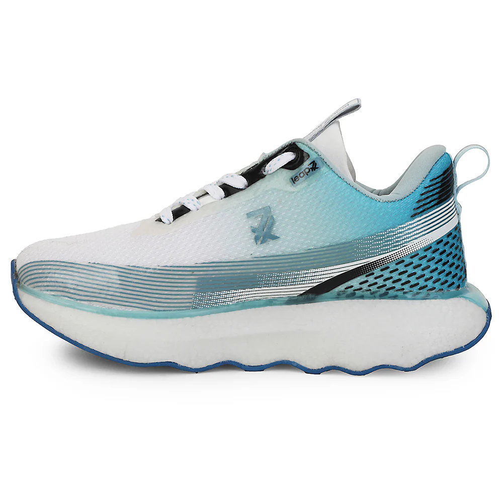 Leap7x Blue Sports Lacing Running Shoes For Men GHD-103 By Liberty - Image 3