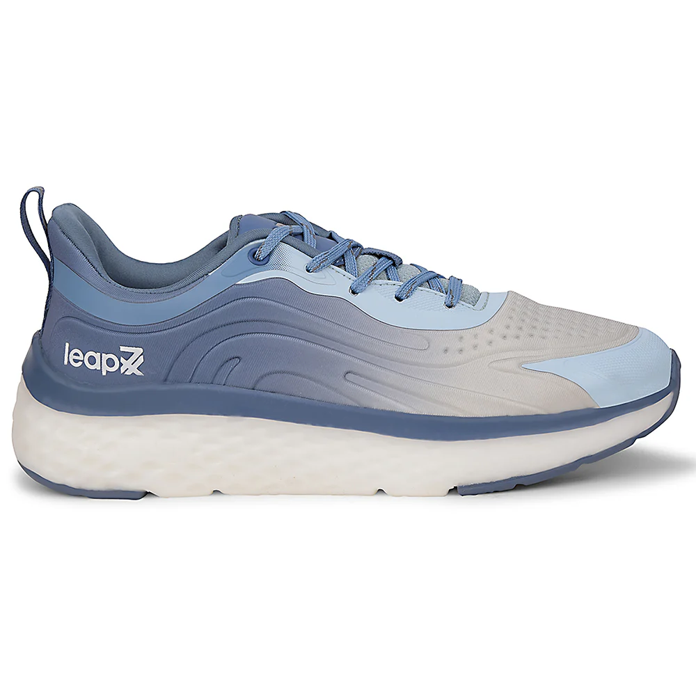 Leap7x Blue Sports Lacing Running Shoes For Men NITRUN-10 By Liberty - Image 2