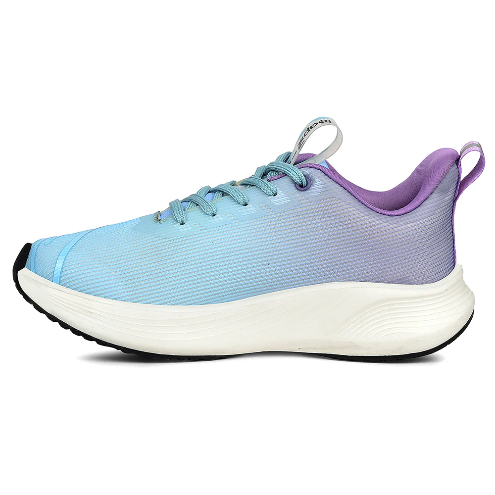 Leap7x Blue Sports Lacing Running Shoes For Women LIBYA-1 By Liberty - Image 3