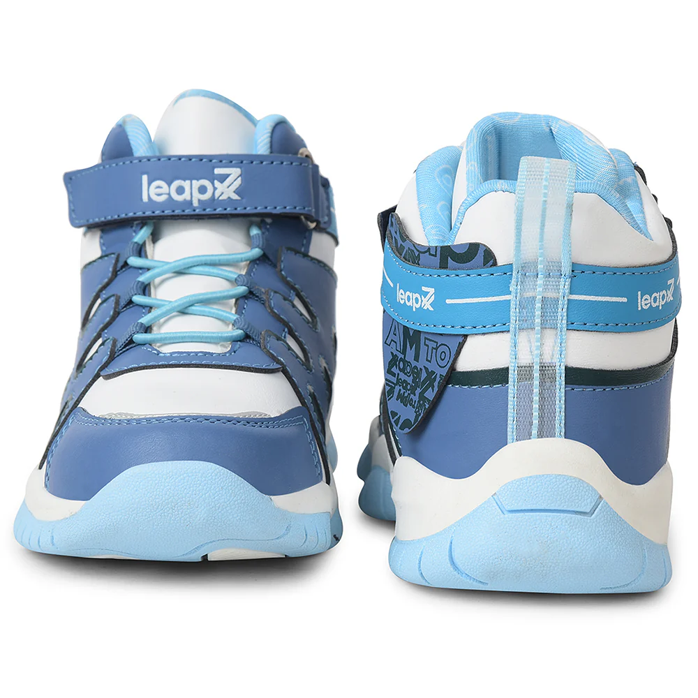 Leap7x Blue Sports Non Lacing Walking Shoes For Kids CANON-1V By Liberty - Image 6