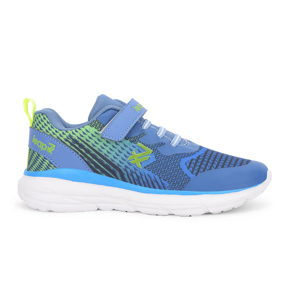Leap7x Blue Sports Non Lacing Walking Shoes For Kids KIMSER-E By Liberty - Image 2